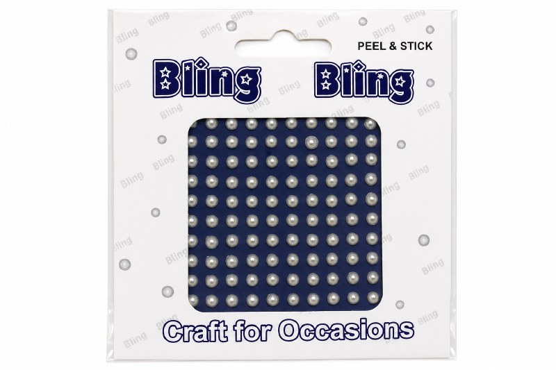 Picture of Pearl 4mm bling bling craft stickers